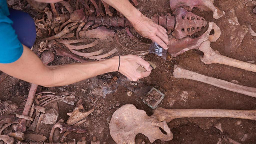 Intervención en el cementerio de Castellnou del Bages