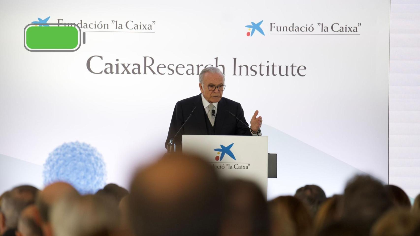 Isidre Fainé, en la inauguración del CaixaResearch Institute