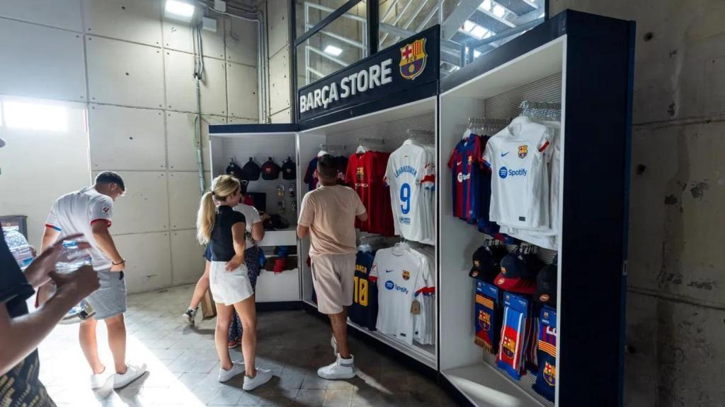 Una de las tiendas oficiales del Barça en Barcelona