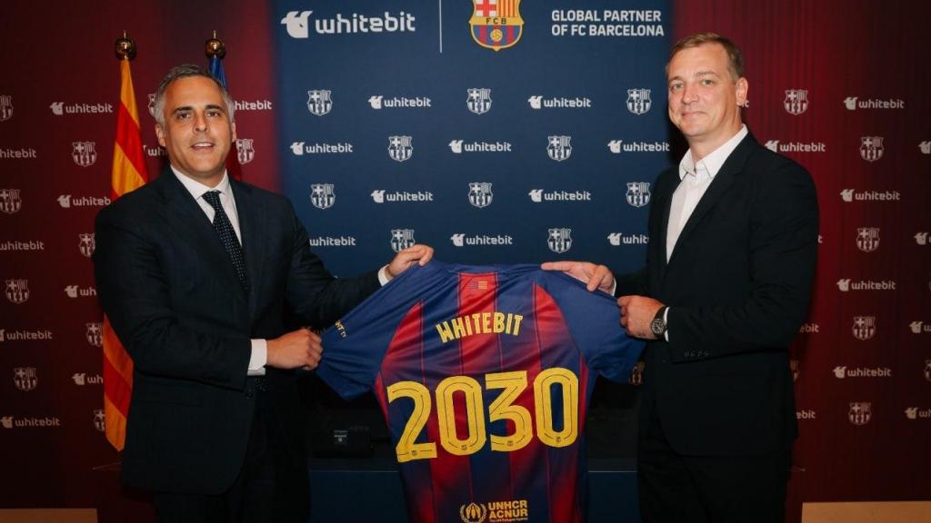 El Barça anuncia la renovación con WhiteBITE hasta 2030