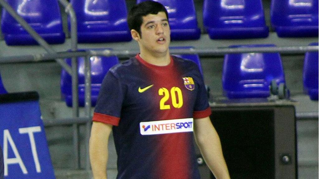Alberto Miralles, cofundador de Drelife, durant la seva etapa com a jugador del Barça d'handbol