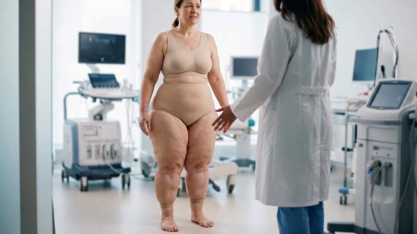 Mujer con lipedema