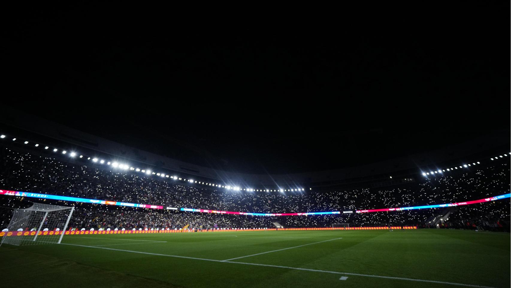 Las gradas del Spotify Camp Nou, llenas para el Barça-Celta