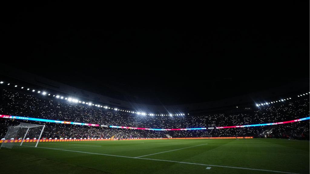 Las gradas del Spotify Camp Nou, llenas para el Barça-Celta