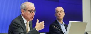 José Alberto Carbonell, presidente de la APB, con Jordi Torrent, hasta ahora jefe de Estrategia