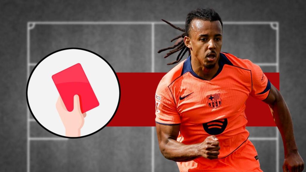 Tarjeta roja en el Getafe-Barça para Jules Koundé