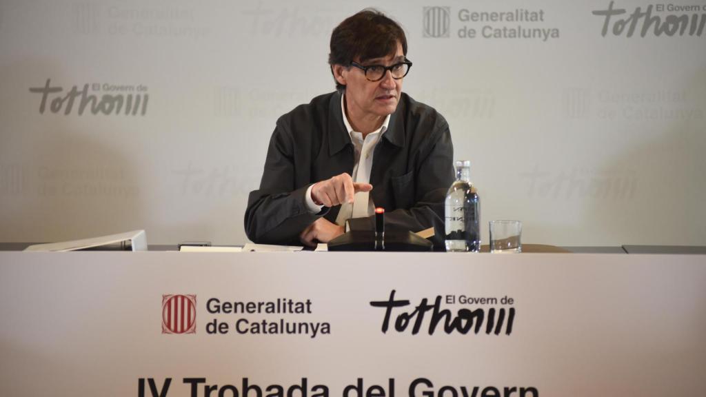 Salvador Illa, durante la IV Jornada de Trabajo del Govern