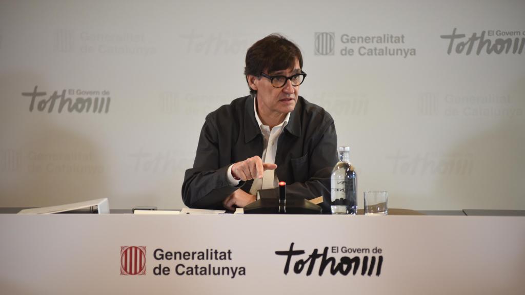 Salvador Illa, durant la IV Jornada de Treball del Govern
