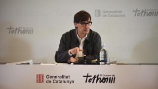 Salvador Illa, durante la IV Jornada de Trabajo del Govern