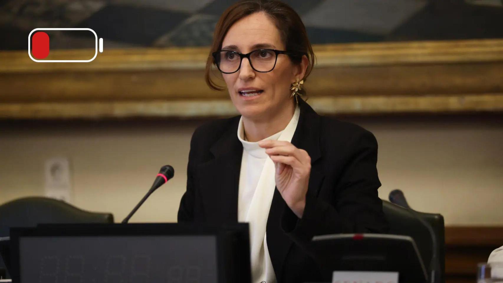 La ministra de Sanidad, Mónica García