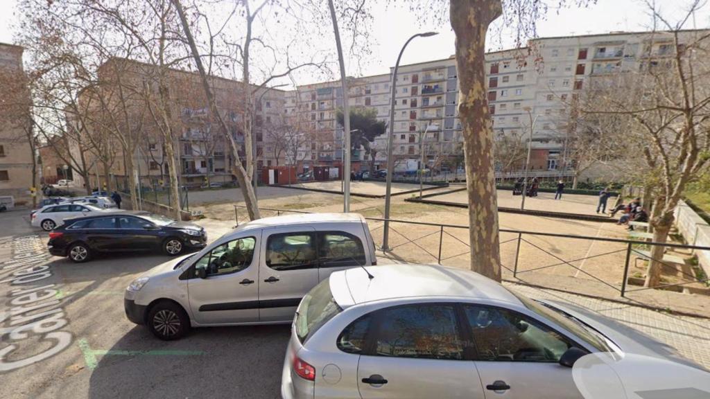Imatge de la plaça de Meguidó, al districte d’Horta, on van succeir els fets