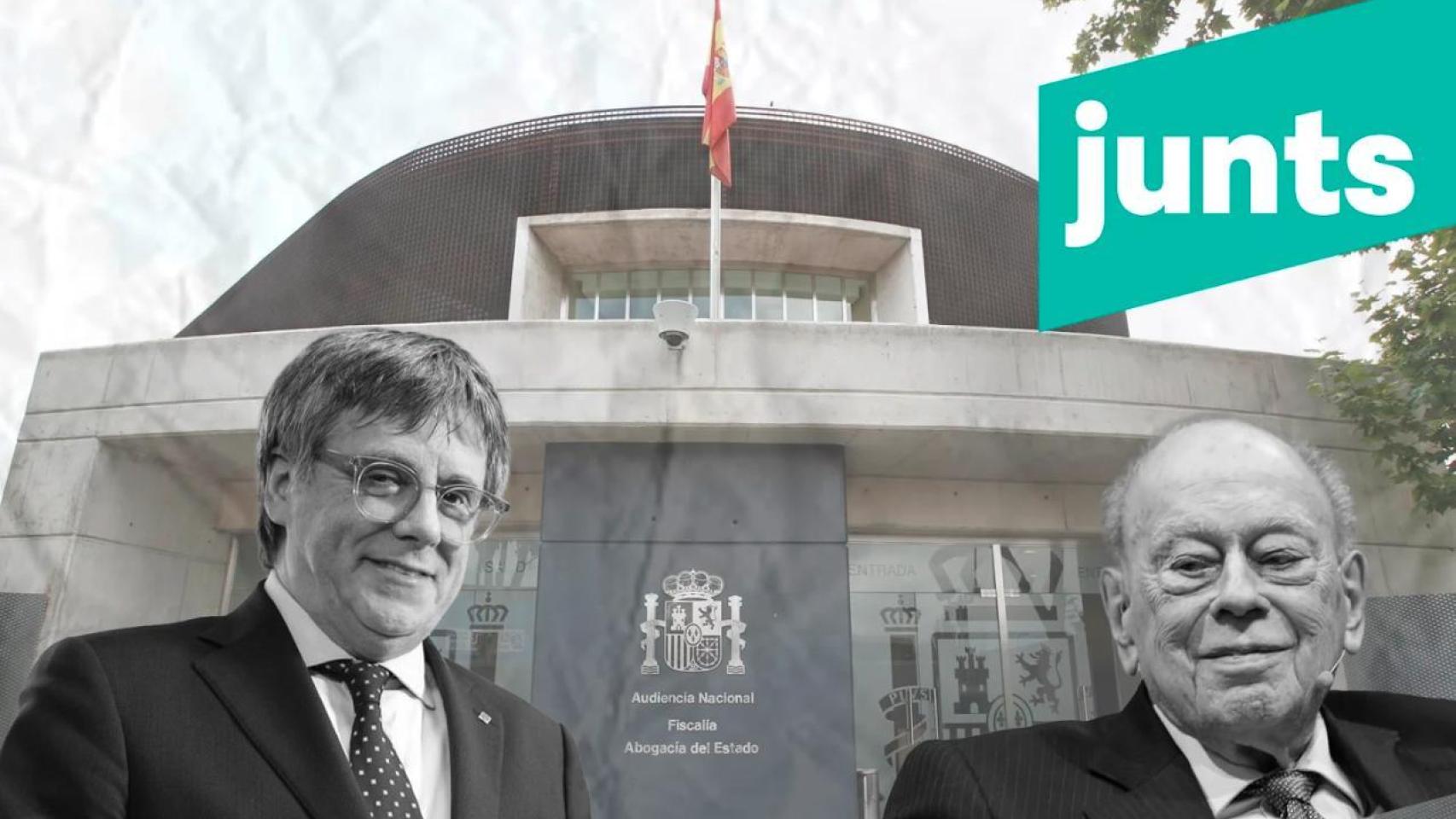 Fotomontaje de Jordi Pujol y Carles Puigdemont