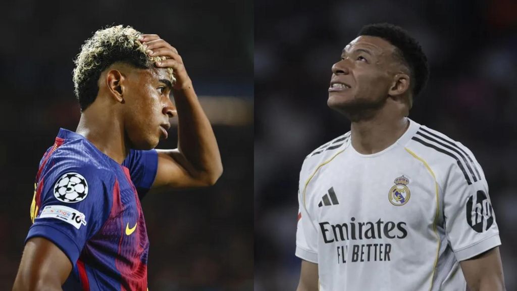 Lamine Yamal y Kylian Mbappé