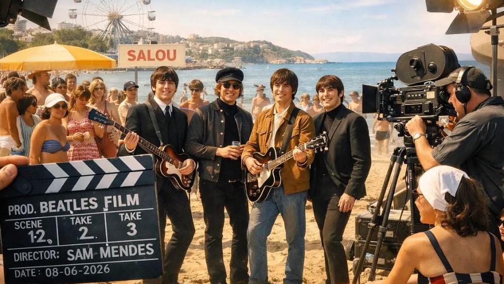 Imatge promocional del rodatge de 'The Beatles' a Salou