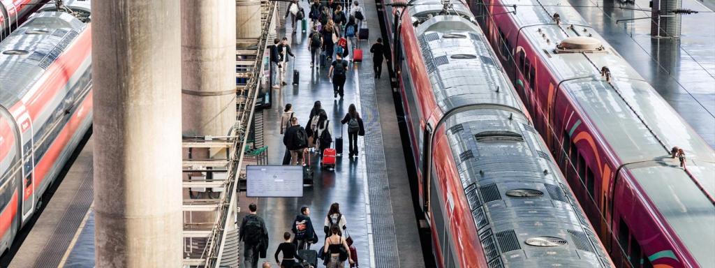 Una estació ferroviària (arxiu)