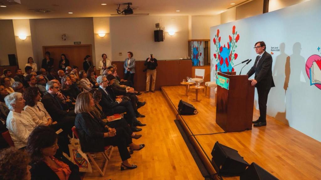 La celebració a Madrid de Sant Jordi organitzada per la Generalitat, amb un discurs del president Salvador Illa