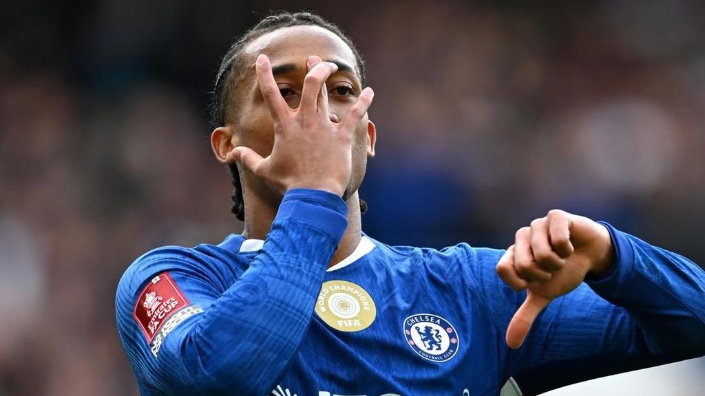 Joao Pedro celebra un gol amb el Chelsea