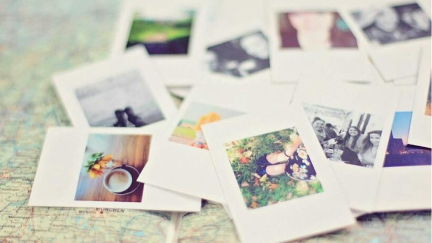 Fotografías sobre mapas