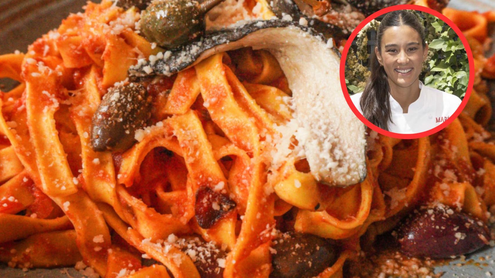 María Lo y pasta 'alla puttanesca'