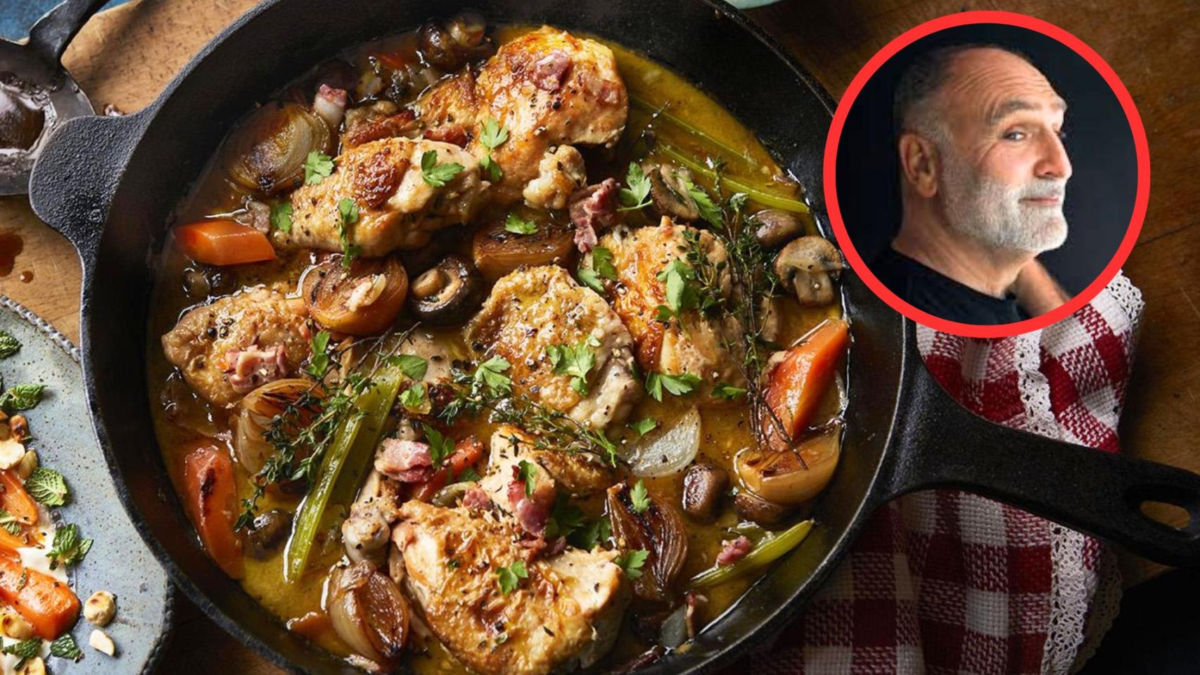 José Andrés y 'coq au vin'