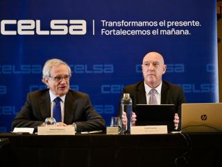 Rafael Villaseca y Jordi Cazorla en la presentación de Celsa