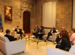 Imatge d'arxiu d'una reunió del president Salvador Illa amb Metges de Catalunya al Palau de la Generalitat, a Barcelona