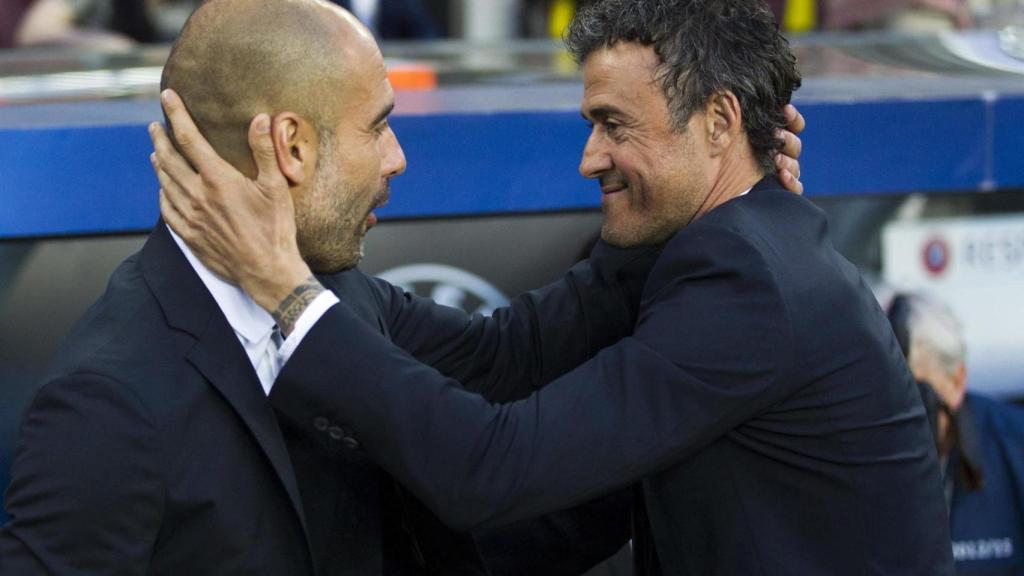 Pep Guardiola y Luis Enrique