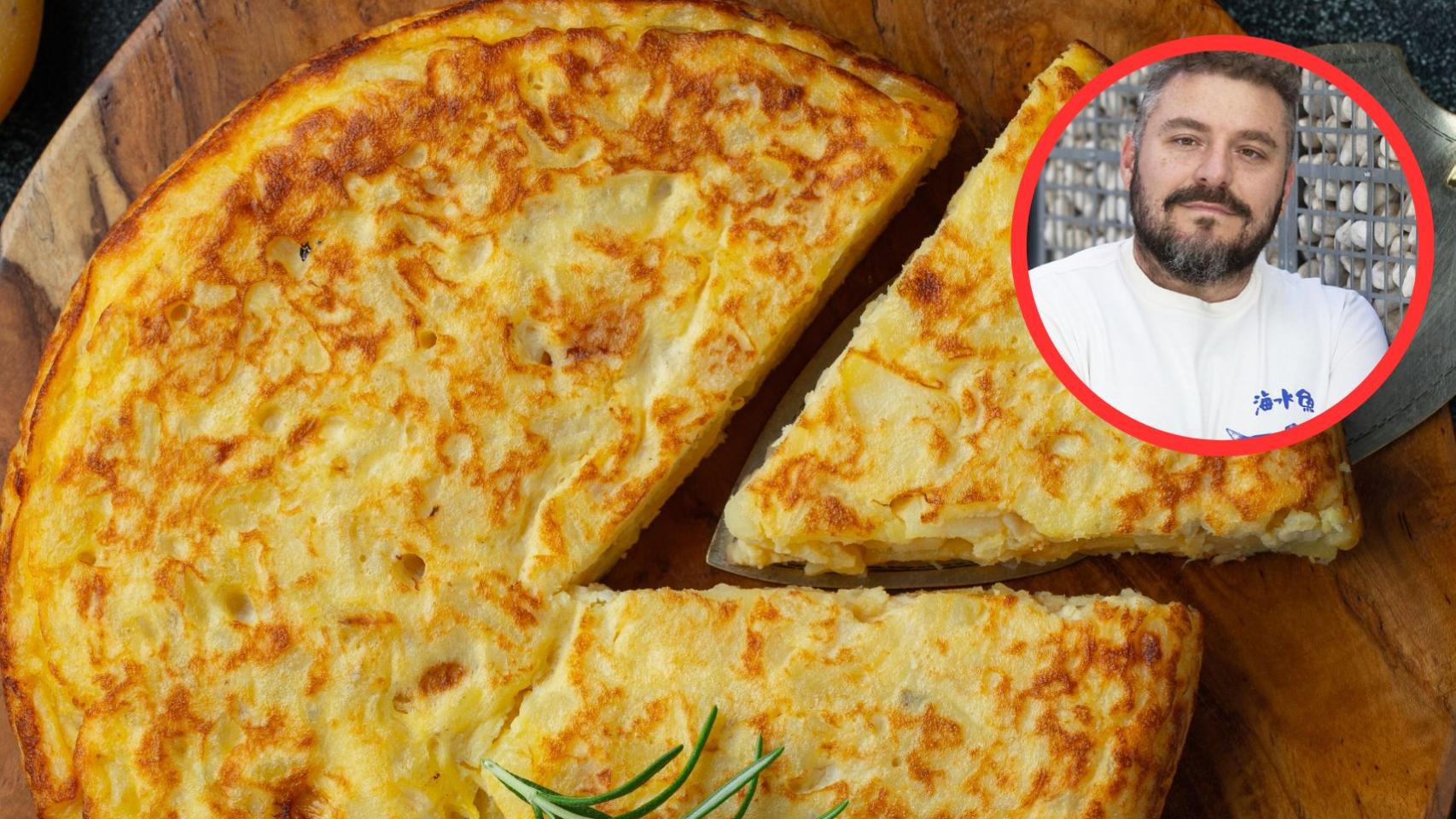 Carlos Gómez y tortilla de patatas