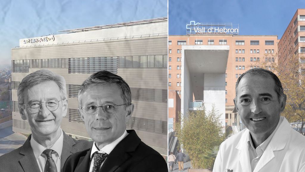 Los doctores Miquel Pons y Joan Comella, en SJD; y el doctor Albert Salazar, en VH