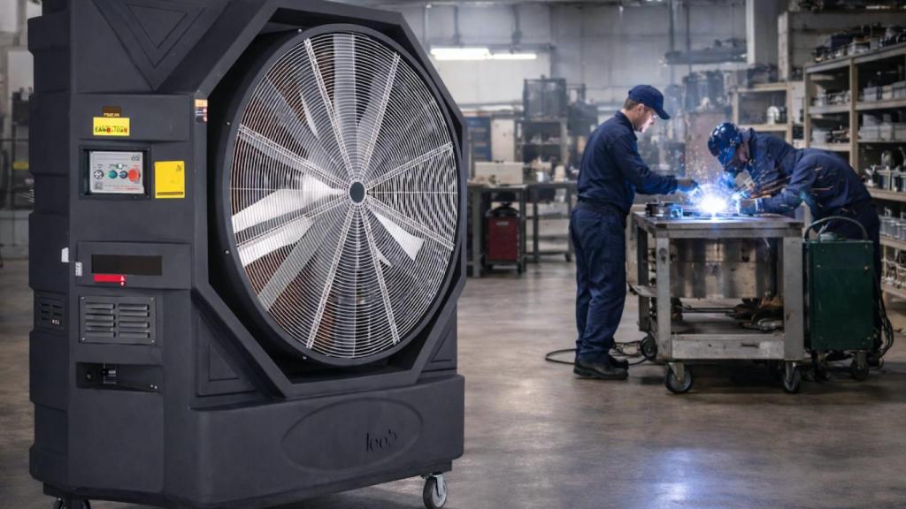 Aire acondicionado portátil de Esencial Cool en una empresa
