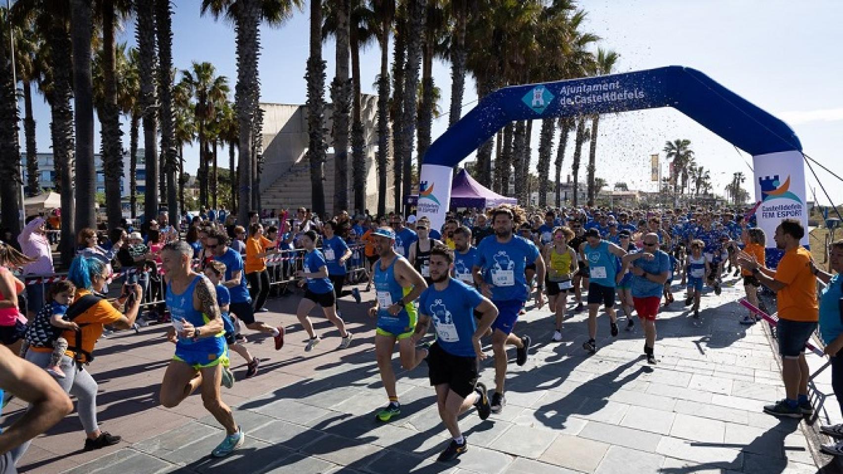 Cursa Solidaria del municipio de Castelldefels organizada por el Ayuntamiento