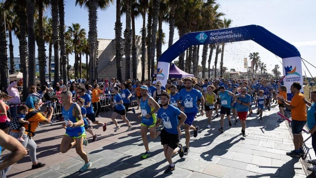 Cursa Solidaria del municipio de Castelldefels organizada por el Ayuntamiento