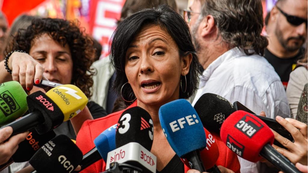 La secretaria general de CCOO de Cataluña, Belén López