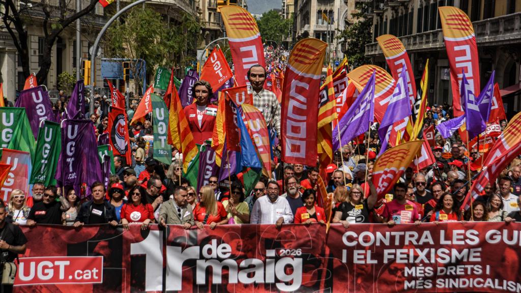 Manifestación del 1 de mayo en Barcelona