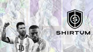 Un montaje de Lionel Messi y Alejandro 'Papu' Gómez con NFT's de Ronaldinho creados por la empresa Shirtum