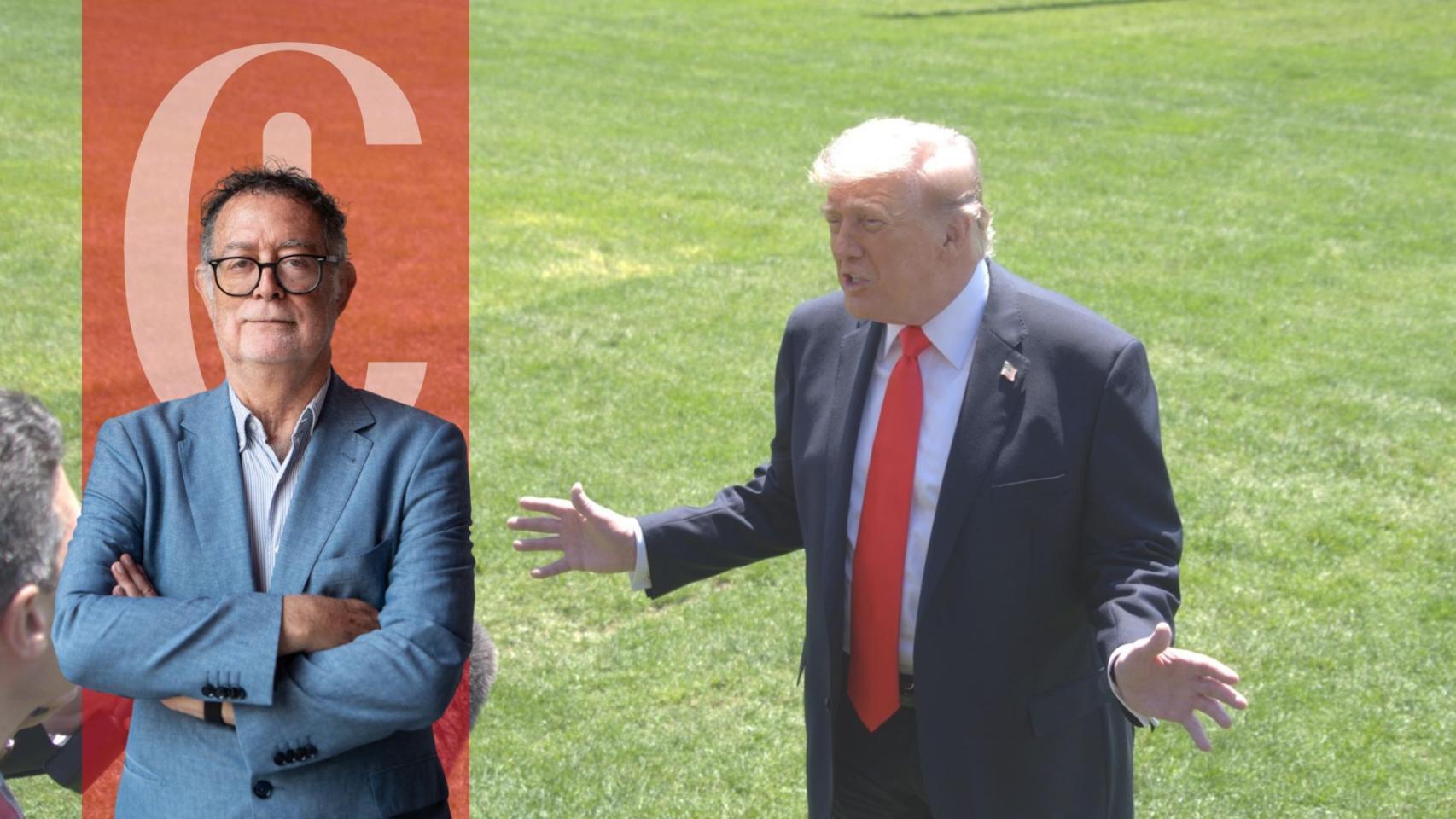 Fotomontaje de Donald Trump