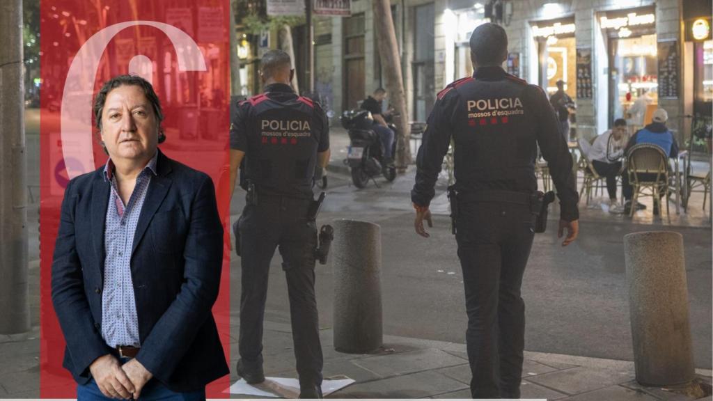 Fotomontaje de dos mossos d'Esquadra