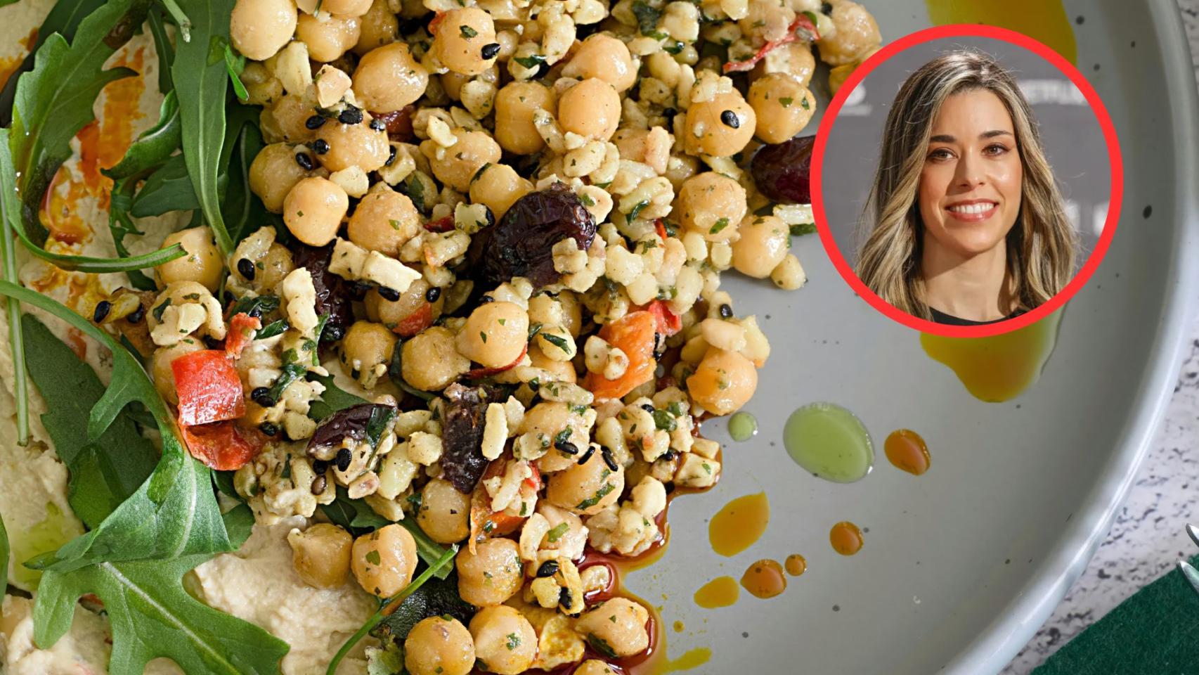 Marta Sanahuja y ensalada de garbanzos