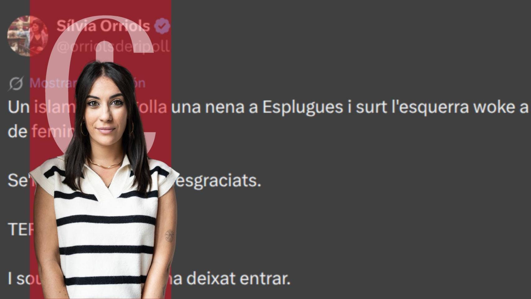 Imagen de la publicación de Sílvia Orriols en su perfil de X