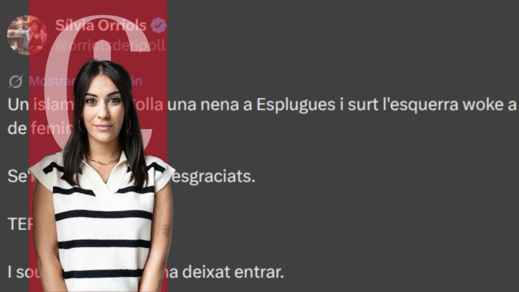Imagen de la publicación de Sílvia Orriols en su perfil de X