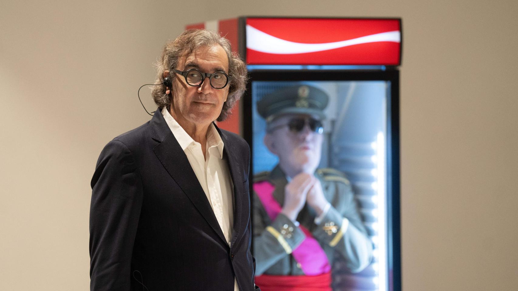 El periodista y cofundador de Mediapro Tatxo Benet en la inauguración del Museo de Arte Prohibido