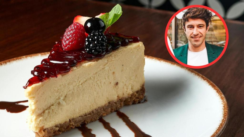 Roberto Bosquet y tarta de queso