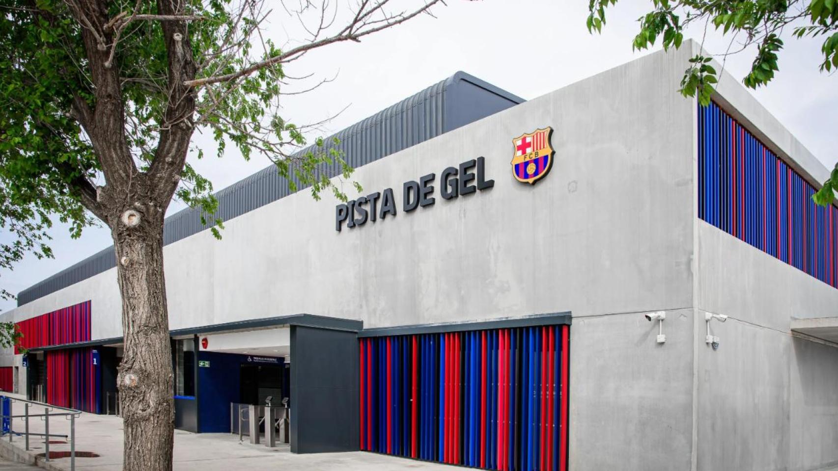 La fachada de la nueva pista de hielo del Barça