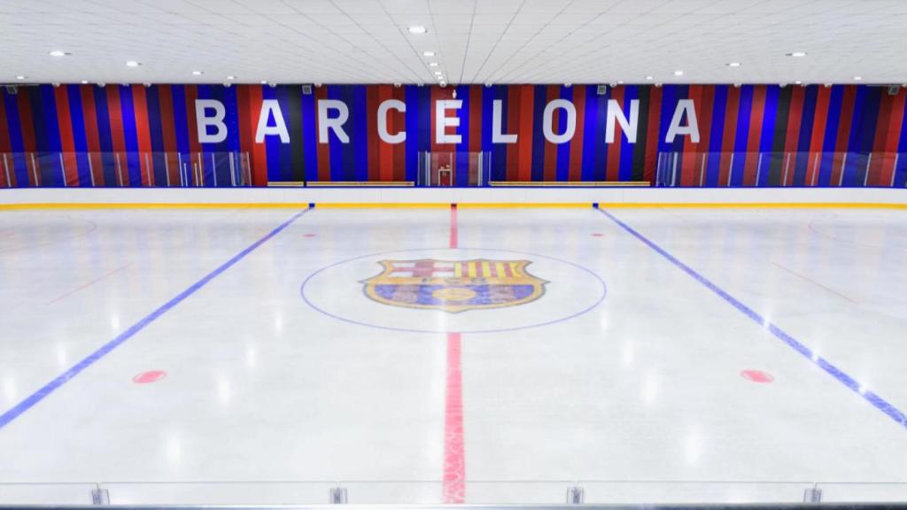La nova pista de gel del Barça