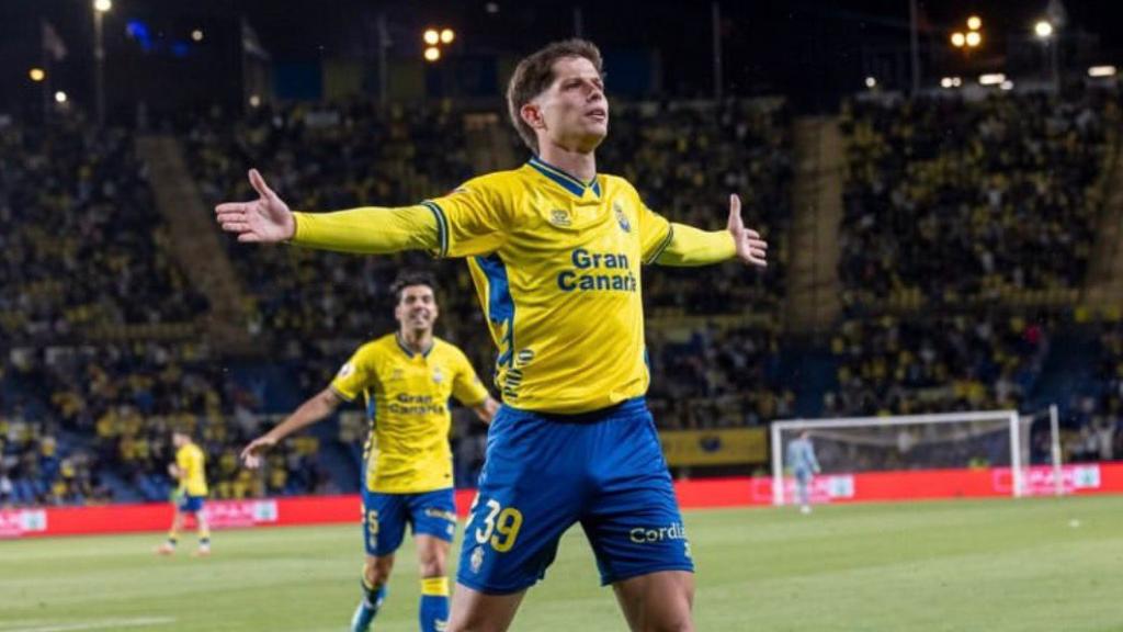Estanis Pedrola con la UD Las Palmas