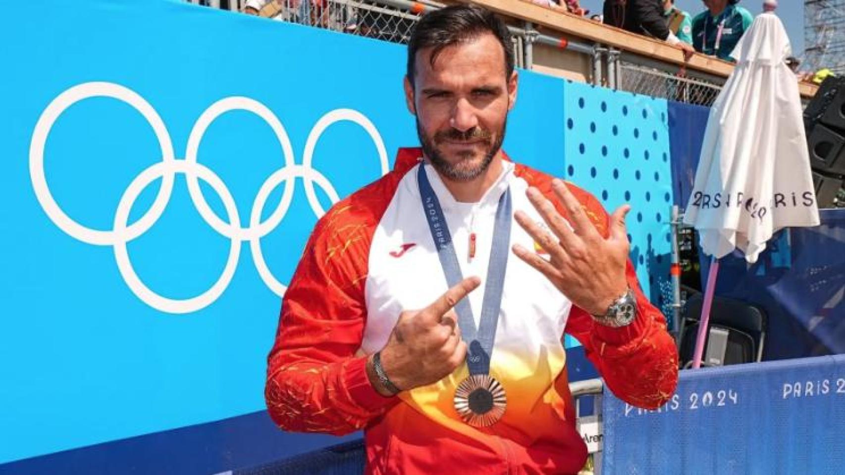 Saúl Craviotto, en los Juegos Olímpicos de París
