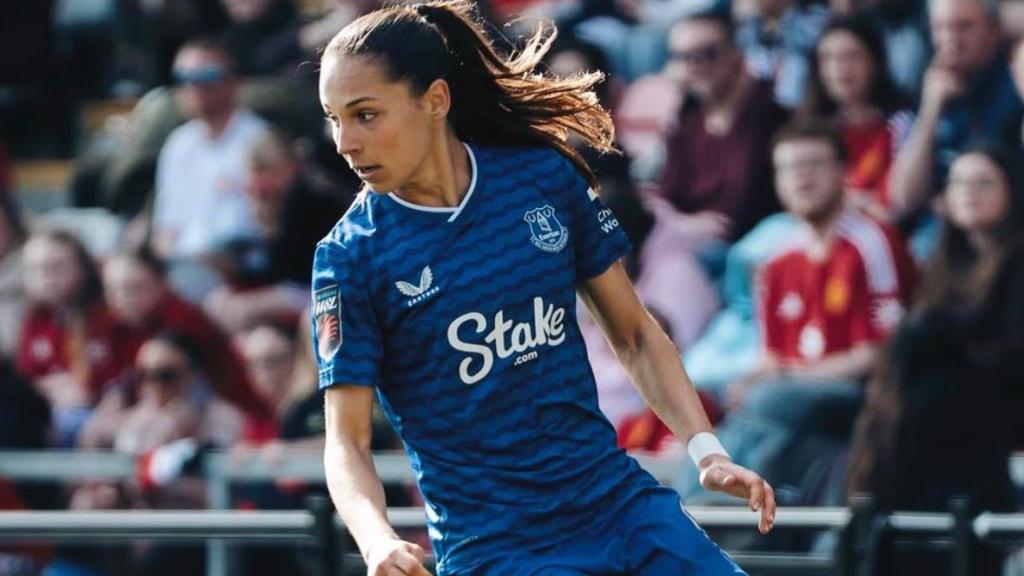 Martina Fernández en el Everton
