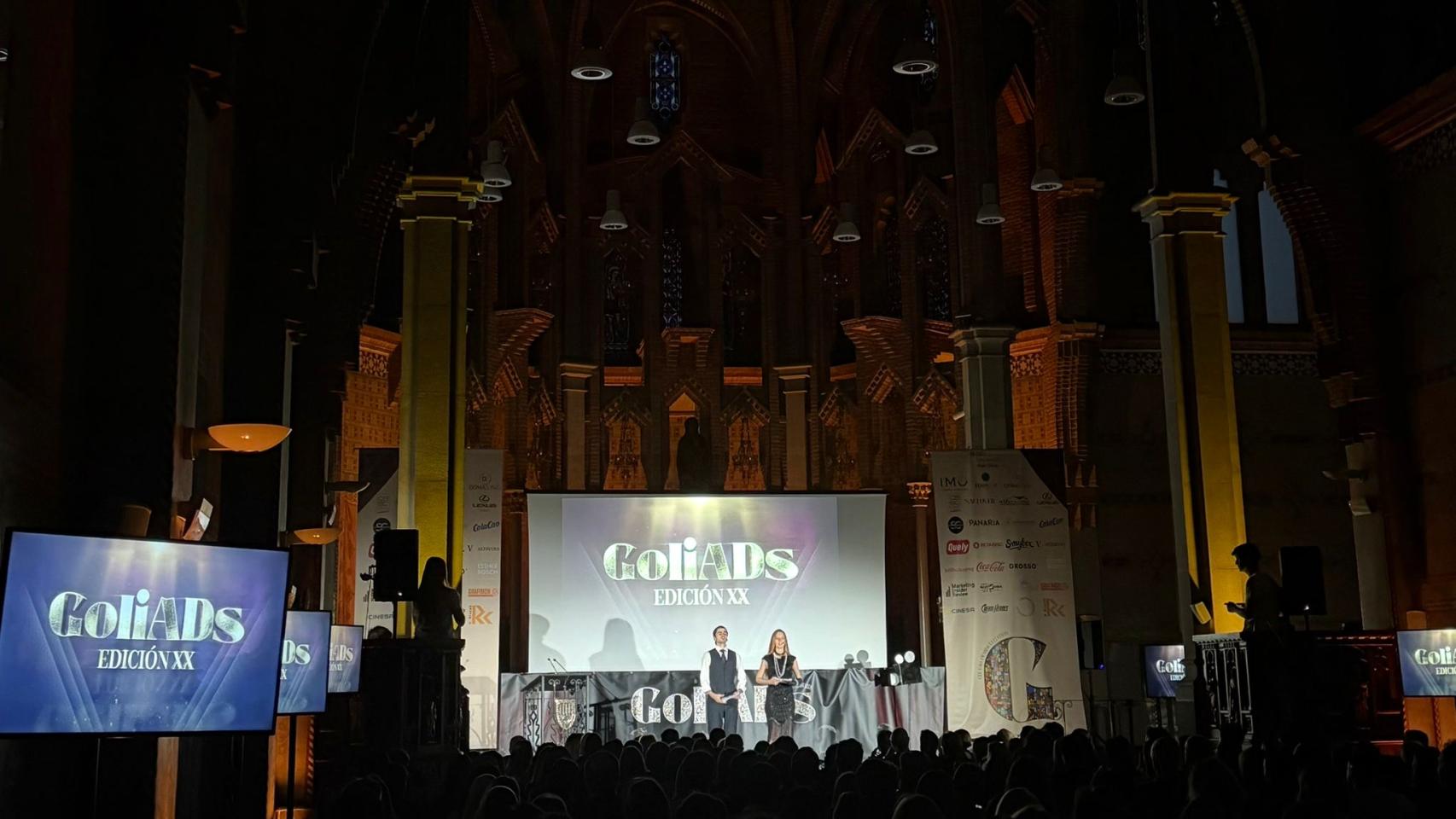 Imagen de los premios GoliADs, entregados en Barcelona ayer