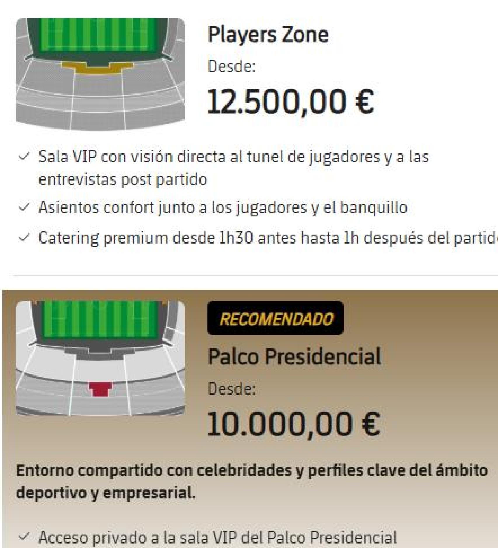 Les últimes entrades Vip disponibles per al clàssic Barça-Reial Madrid al Spotify Camp Nou