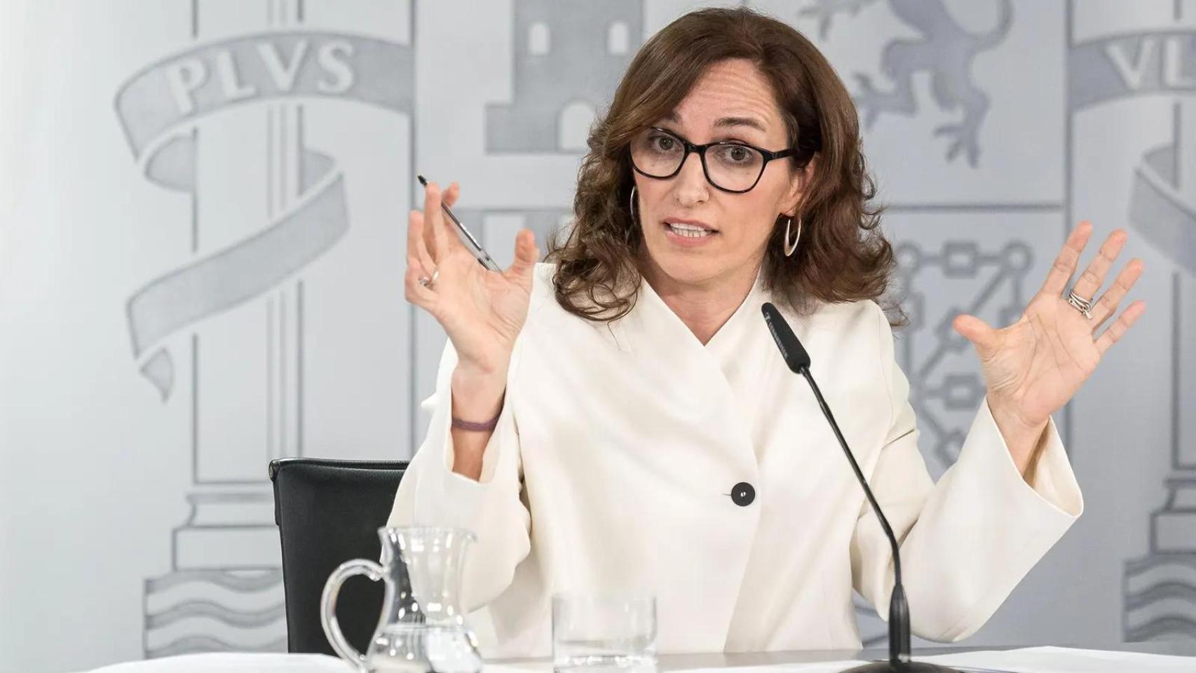 La ministra de Sanidad, Mónica García